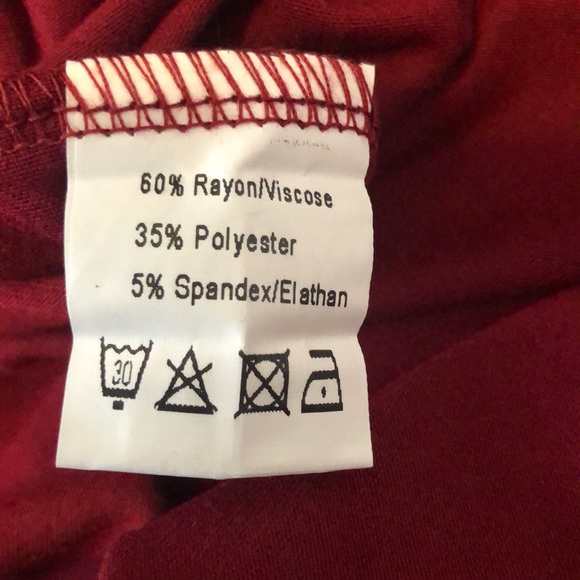 NWT Glory Star Long Sleeve Burgundy Dress - Picture 9 of 10